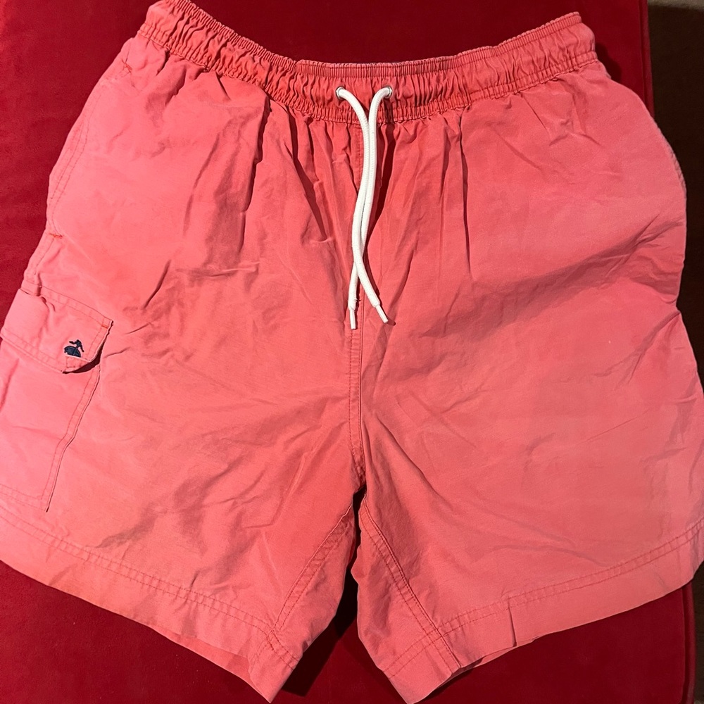 Brooks Brothers Coral Swim Trunks